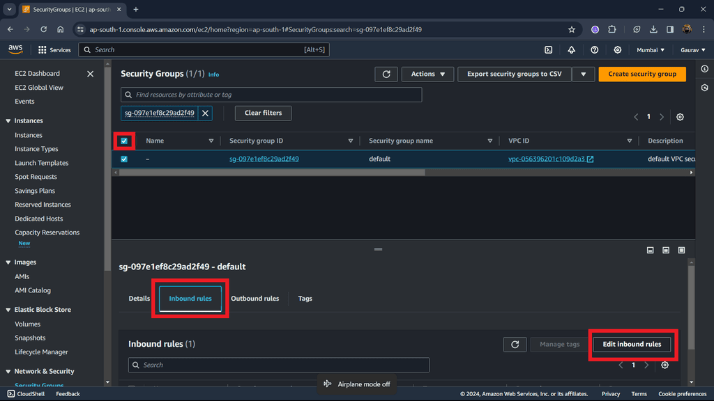 Configuring Security Groups