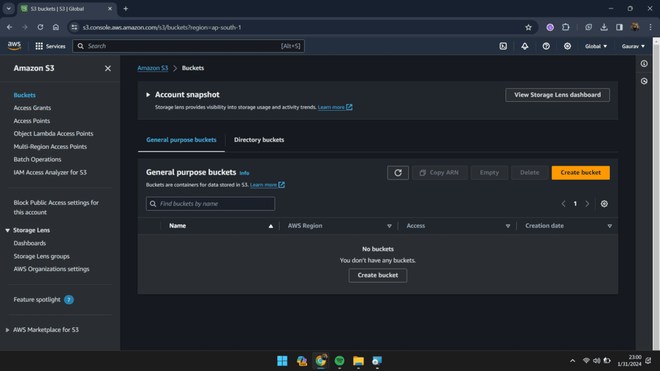 How To Aceses AWS S3 Bucket Using AWS CLI ? - GeeksforGeeks