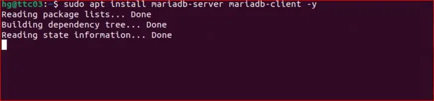 Install the MariaDB Packages