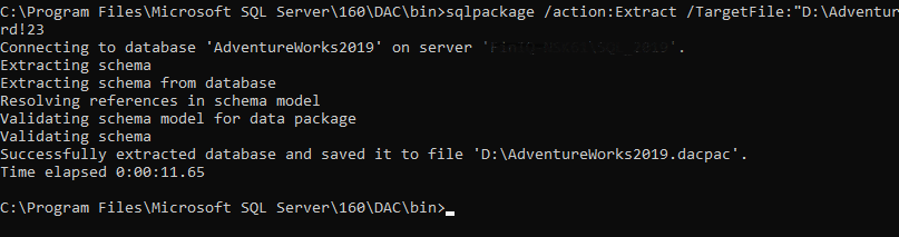 Sqlpackage1