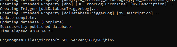 Sqlpackage3