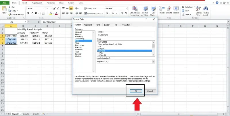 How to Change Date Format in Excel - GeeksforGeeks