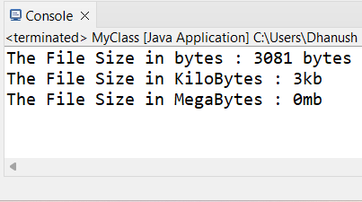 Java get file size