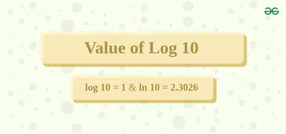 Value-of-Log-10