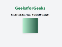 How to Change the Direction of a Gradient in Tailwind CSS ? - GeeksforGeeks