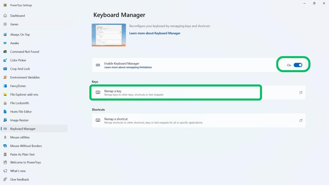 custom keyboard shortcuts windows 11