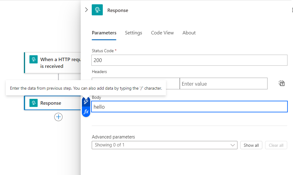 Parameters 