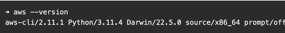 Verifying AWS CLI Version