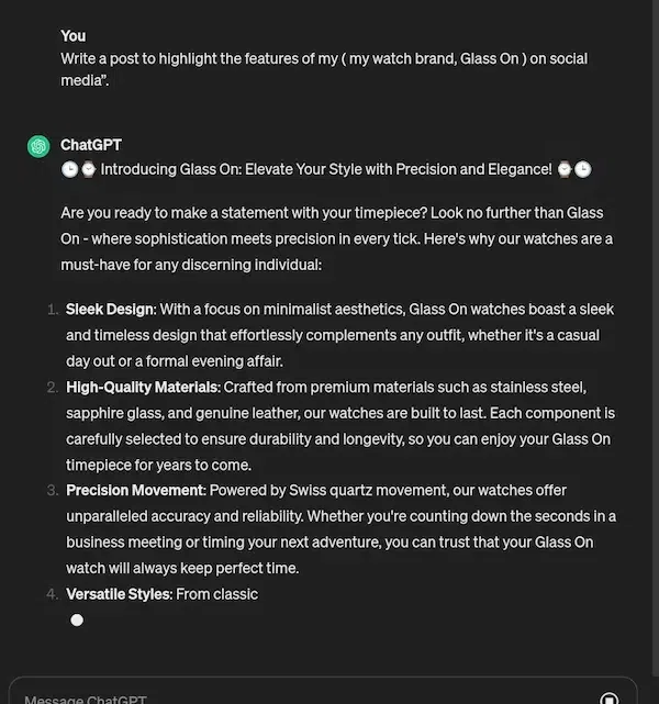 ChatGPT Prompts for Marketing