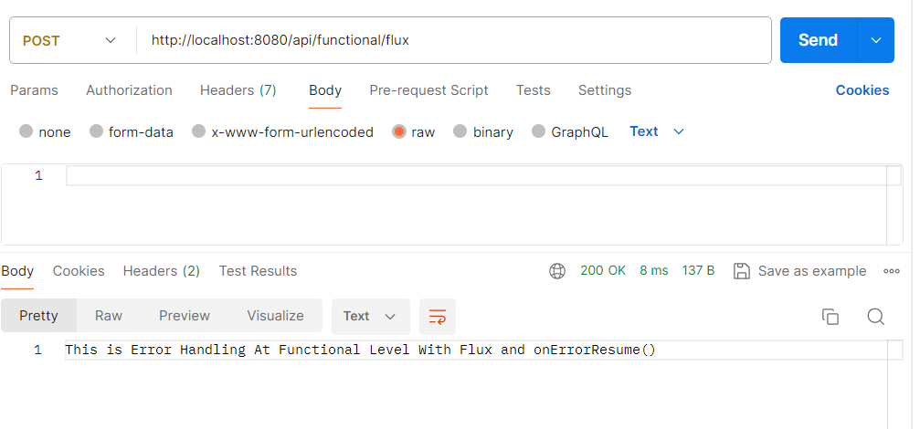 Flux Response Body