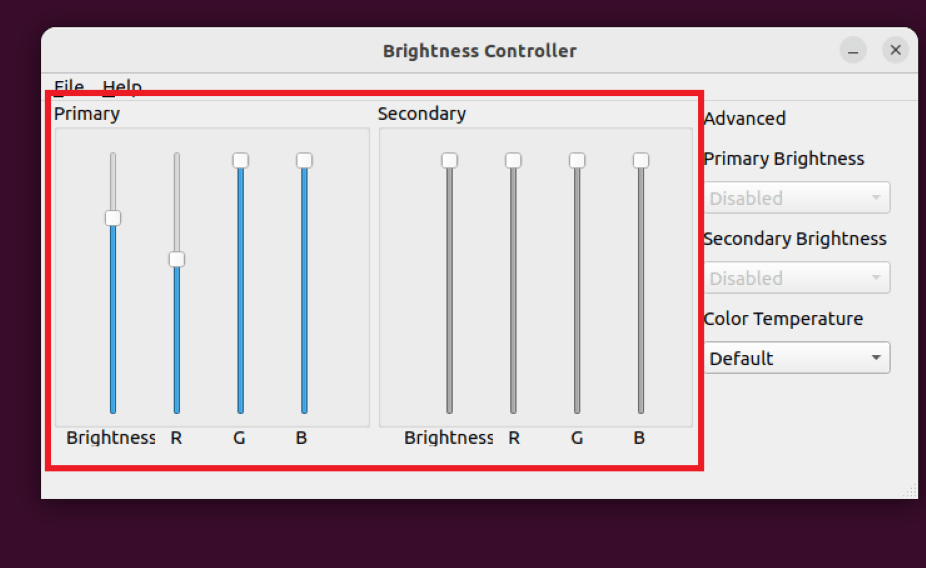 Set System Brightness Level