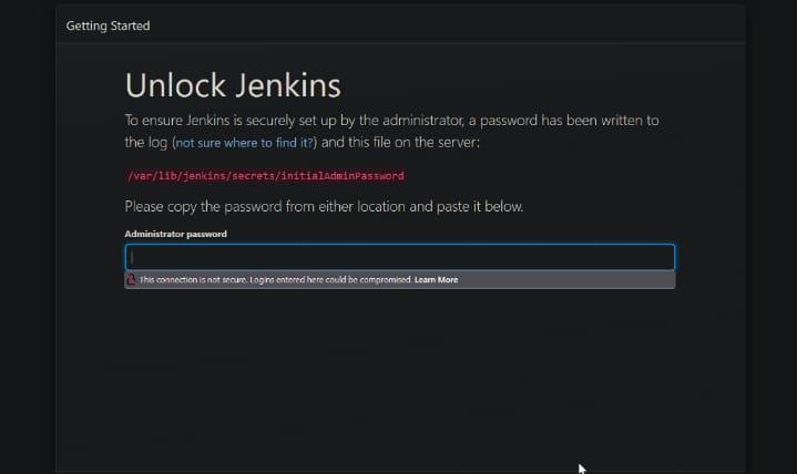 Jenkins page