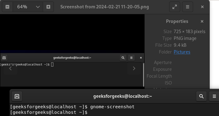 taking screen shot in redat linux