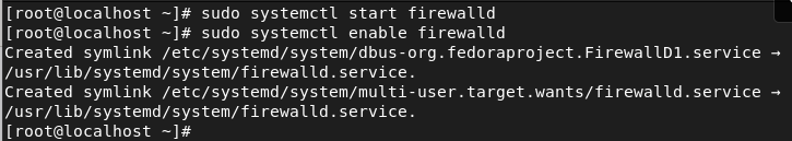 enabling firewall in redhat linux