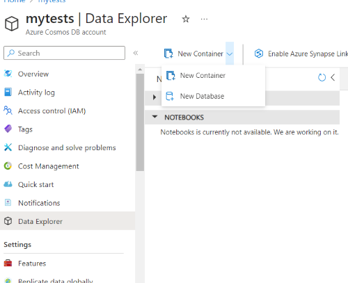 Navigating to New Database