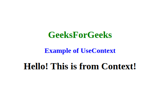 Implementing useContext Hook in a Functional Component