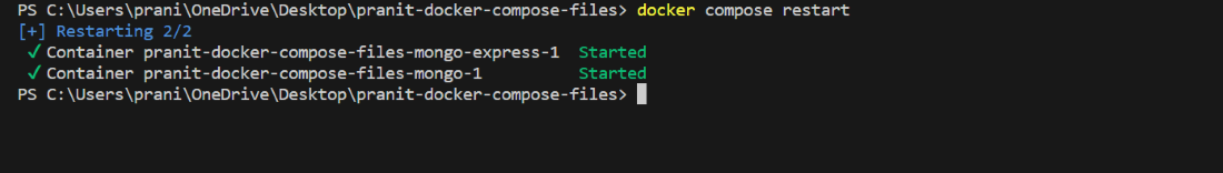 docker compose restart