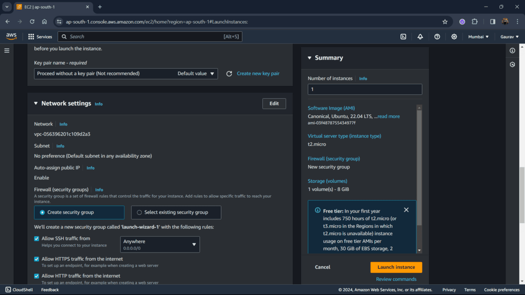 Configuring Network settings