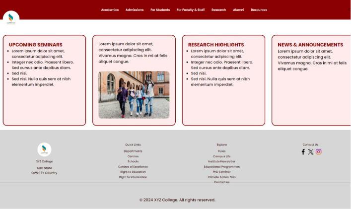 Academics Page