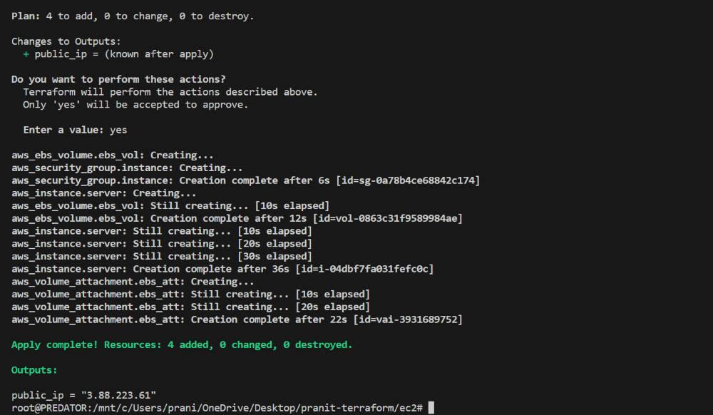 Defining Output Variables in Terraform