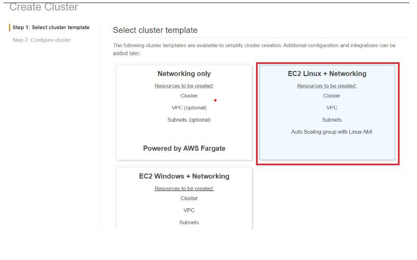 Choosing the Cluster