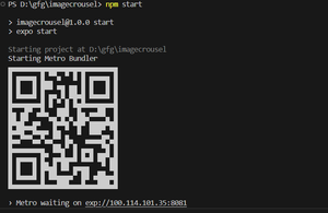 Image Carousel using react-native-snap-carousel package - GeeksforGeeks