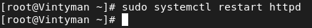 restart httpd in rhel9