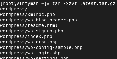 extract tar in rhel9