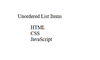 How to Remove Default List Style from Unordered List in CSS ...
