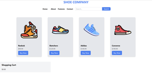 Shoe Add Create In Html Design Shoe Company Template in Tailwind CSS - GeeksforGeeks
