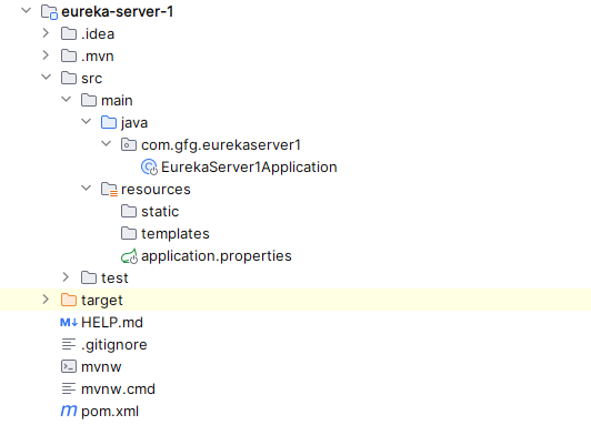 Eureka Server Folder Structure