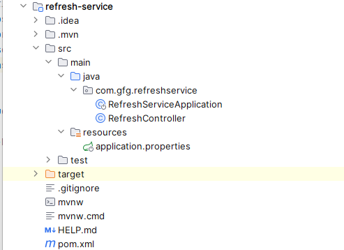 Refresh-service Folder Structure