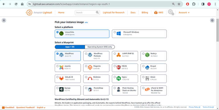 Deploying Web Applications On AWS Lightsail - GeeksforGeeks