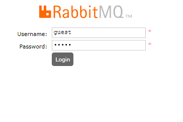 RabbitMQ login