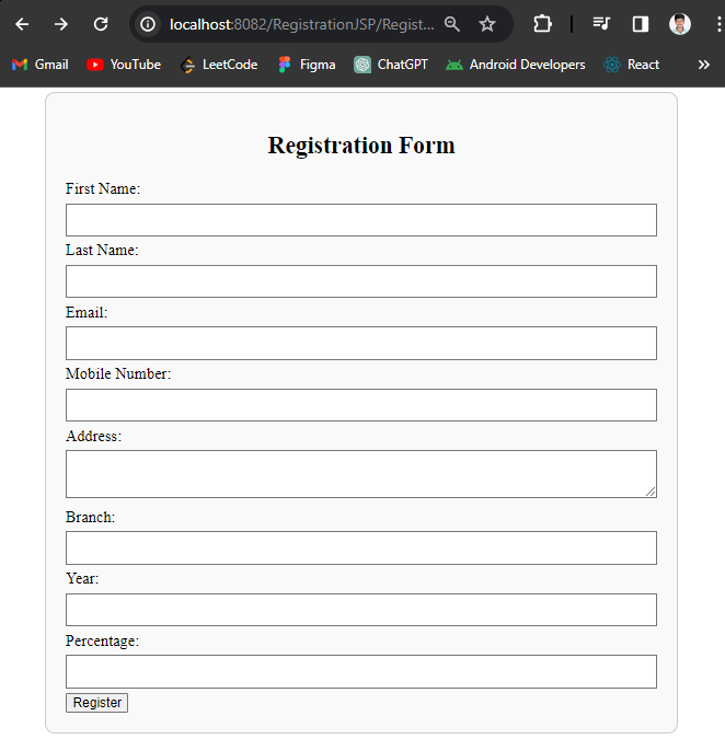 Registration Form