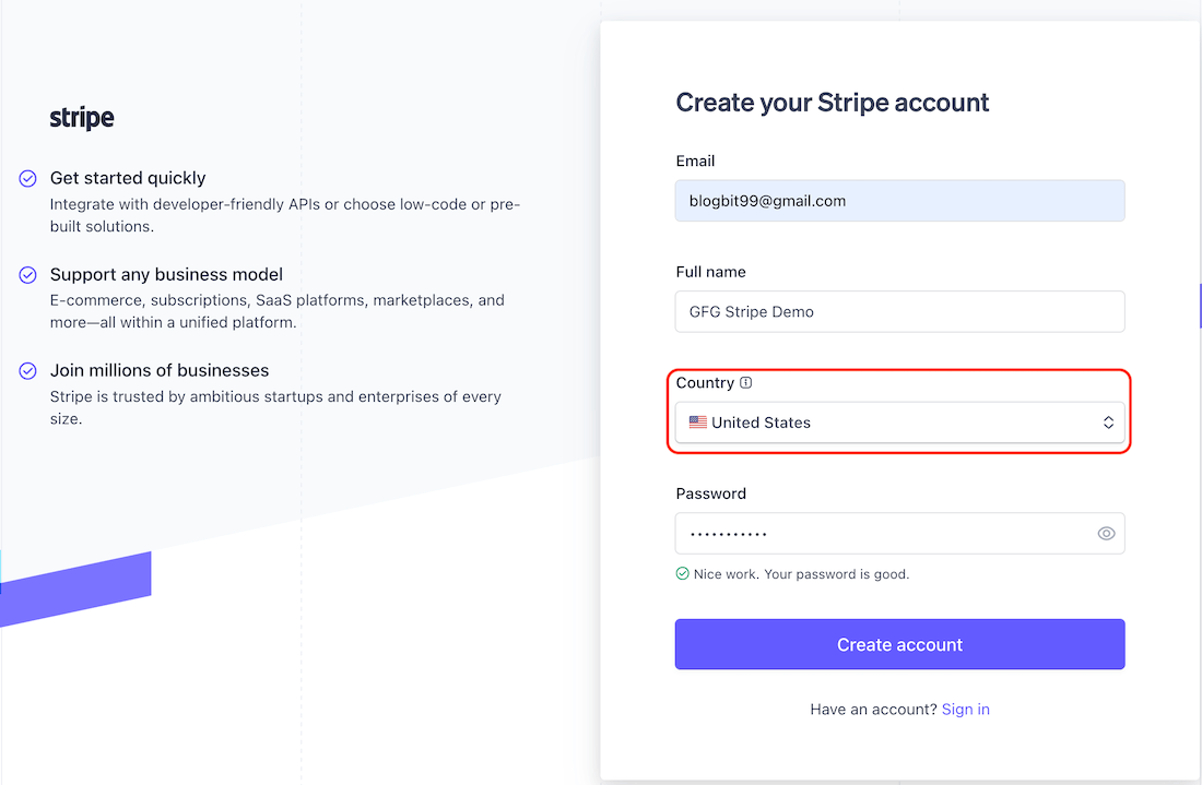 Create-Stripe-Account