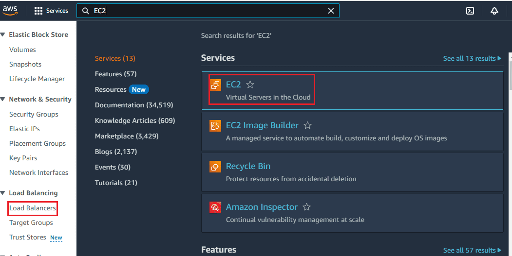 Create Application Load balancer  