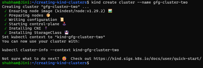 Creating the Cluster with Kind