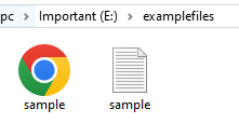 Example files