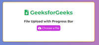 Create A File Upload With Progress Bar In Html Css Javascript
