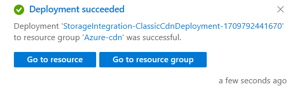 Deployment succeeded