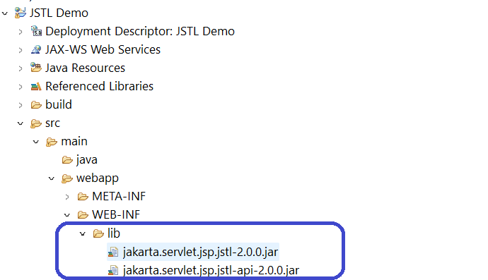 JSTL Folder Structure