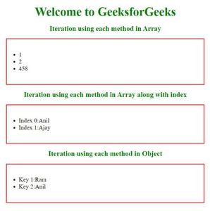 Pug View Engine - Iteration - GeeksforGeeks