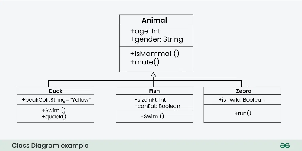 Class Diagram  Unified Modeling Language (UML) - GeeksforGeeks