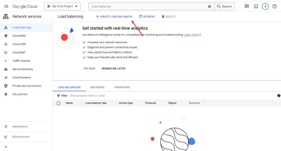 Create-on-load-balancer