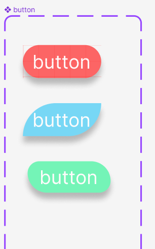 rounded corner button design