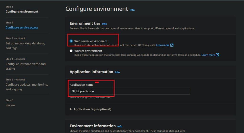 Configuration environment