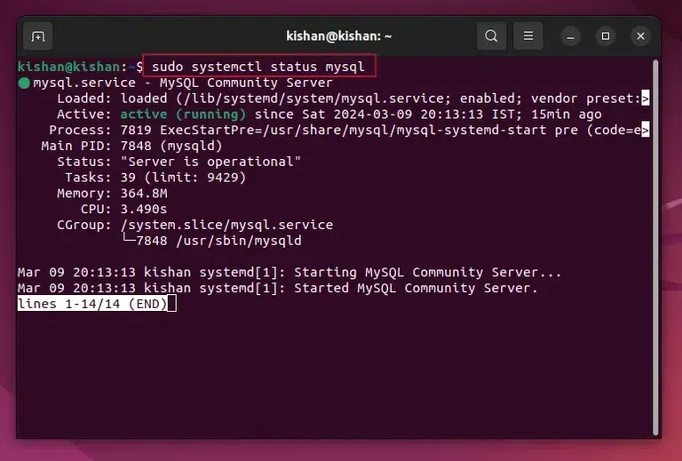 sudo-systemctl-status-mysql