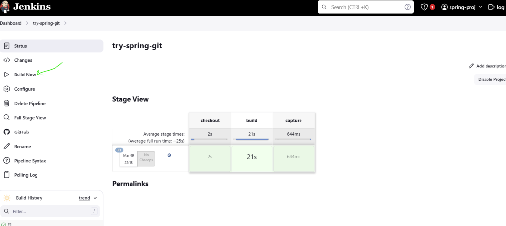 build pipeline manually