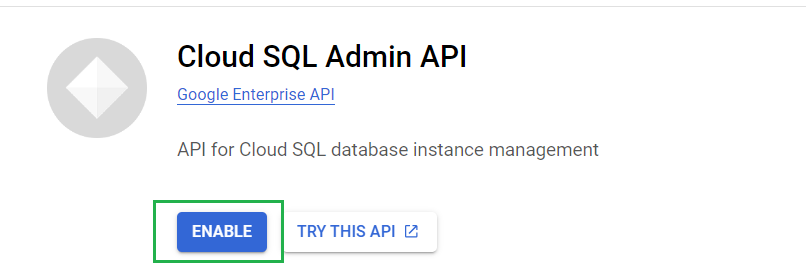 Cloud SQL Admin API